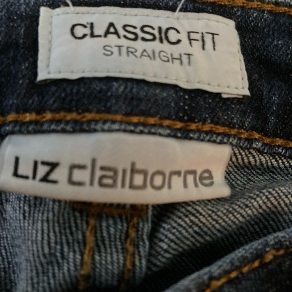 Liz Claiborne Classic Fit Straight Jeans - Picture 3 of 6